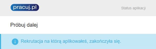 Status Twojej Aplikacji Pracuj Pl Pomoc